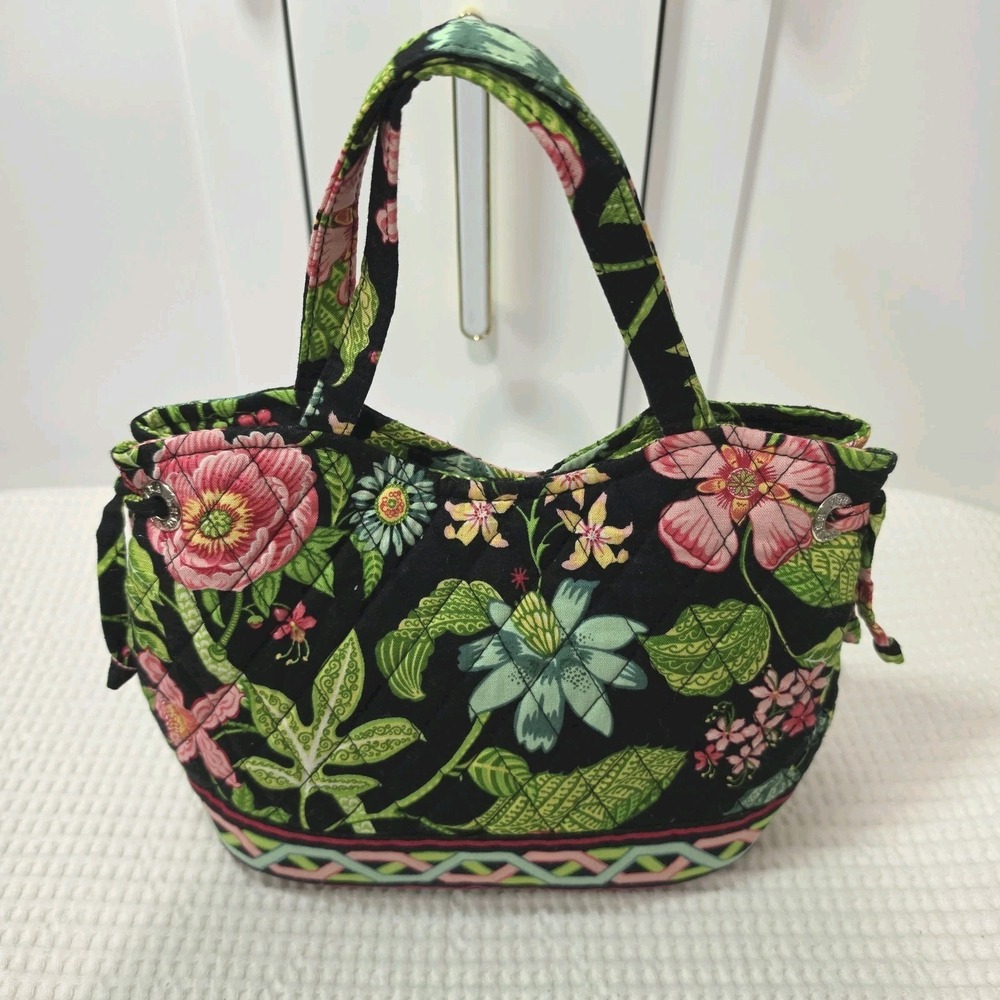 Retired Vera Bradley BOTANICA Small Tote Bag NWOT Vibrant Floral